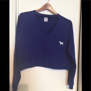 PINK Choker Neck Crop top